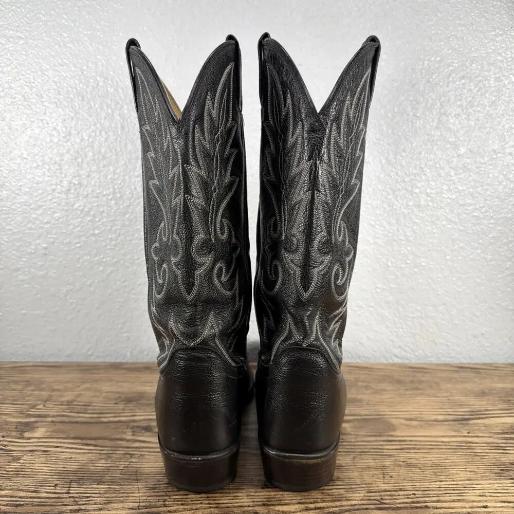 Dan Post 110R Black Western Cowboy Boots Mens 10 D